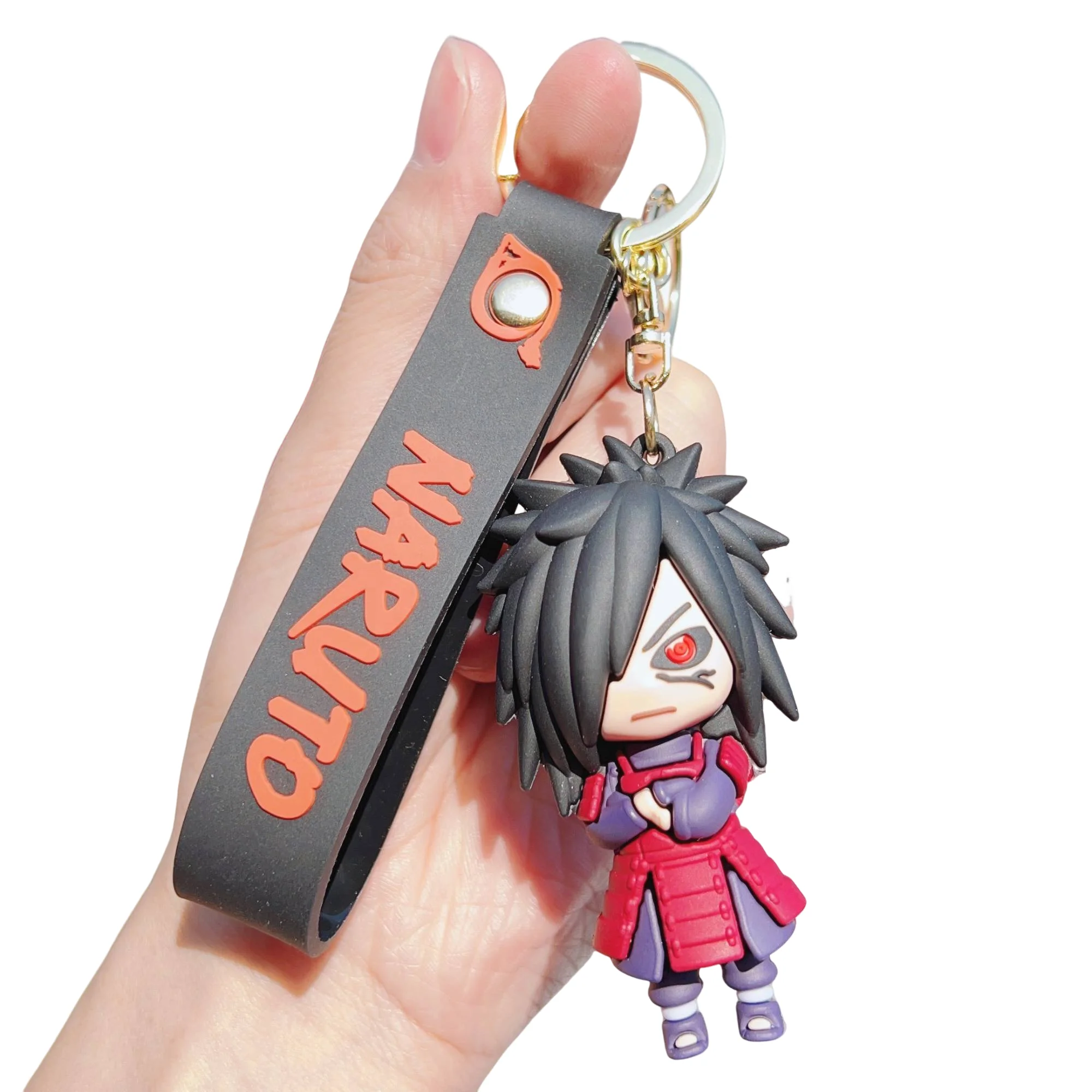 Wholesale 3D Figures Keychains Japanese Anime Character Cute Keychain Soft PVC Rubber Key Chain Plastic key chains