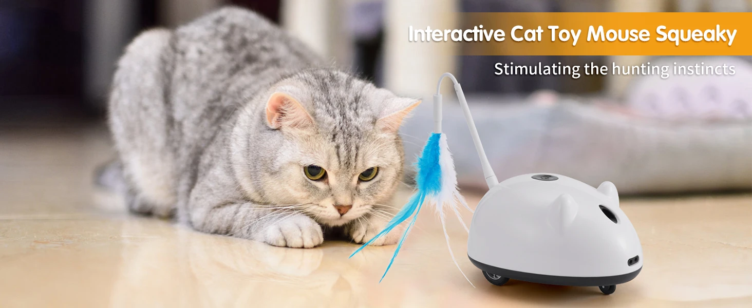 Cat Laser Toy Interactive Smart Automatic Electronic Cat Mouse Toys