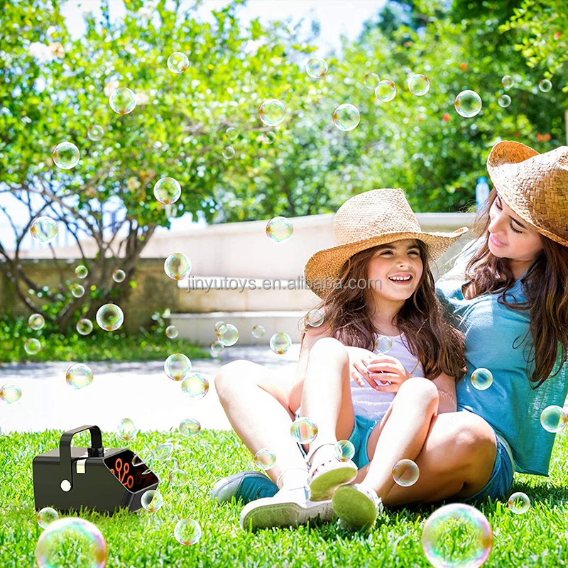 Indoor & Outdoor Party Wedding Electronic Bubble Machine Automatic Bubble Blower Portable Bubble Maker