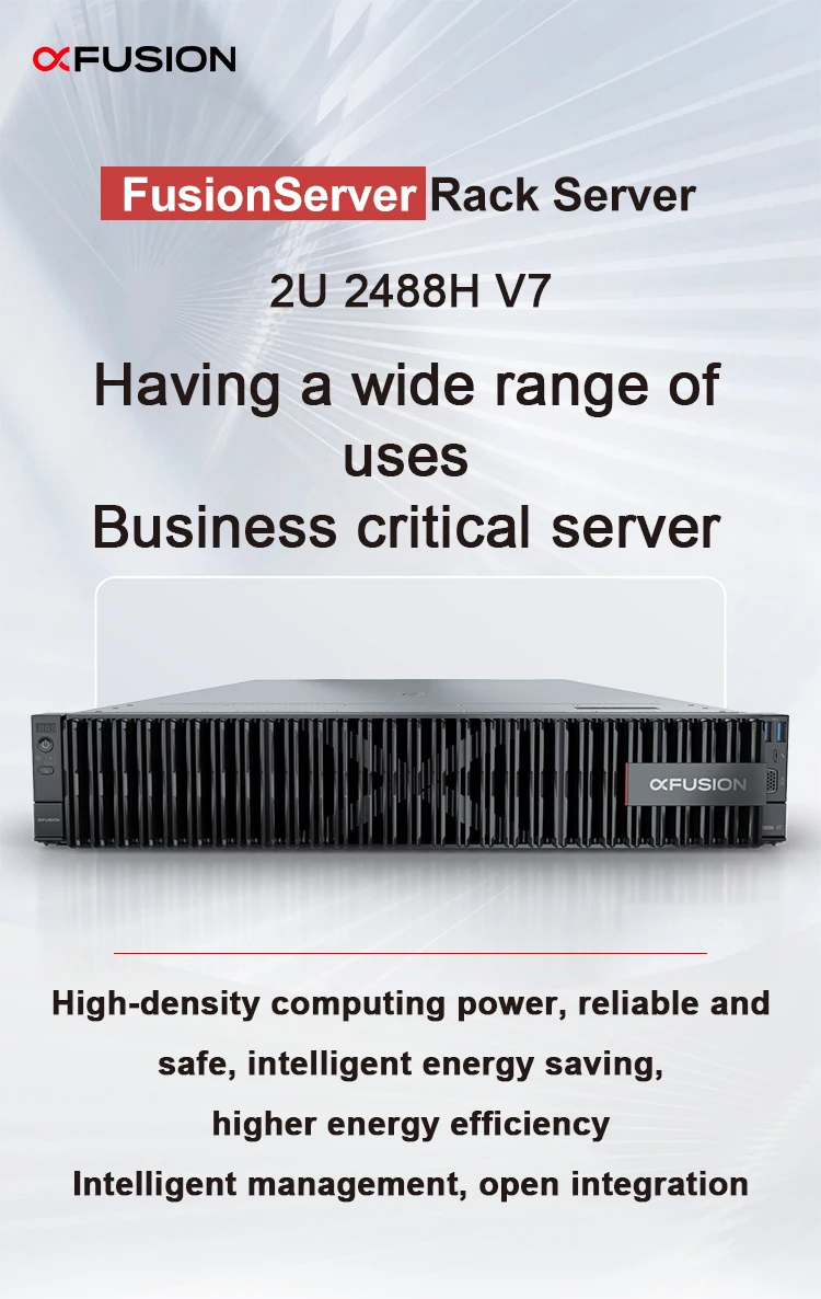 2488H V7 XFusion Nas Rack Case 2U 1U System Computer Storage 4U Chassis Xeon Pc 10Gbps Dedicated Gpu Ai Data Cpu Intel Server manufacture