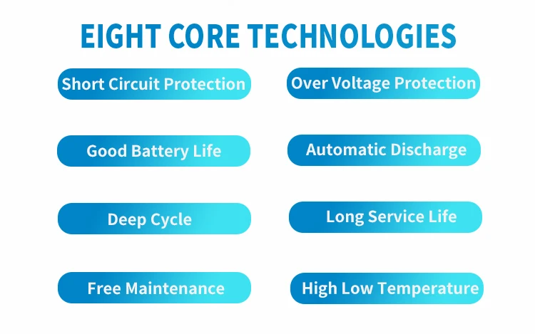 65Ah مختومة بطارية حمض الرصاص القابلة لإعادة الشحن 12 فولت AGM بطارية دورة عميقة 10 ساعات معدل TUV 0