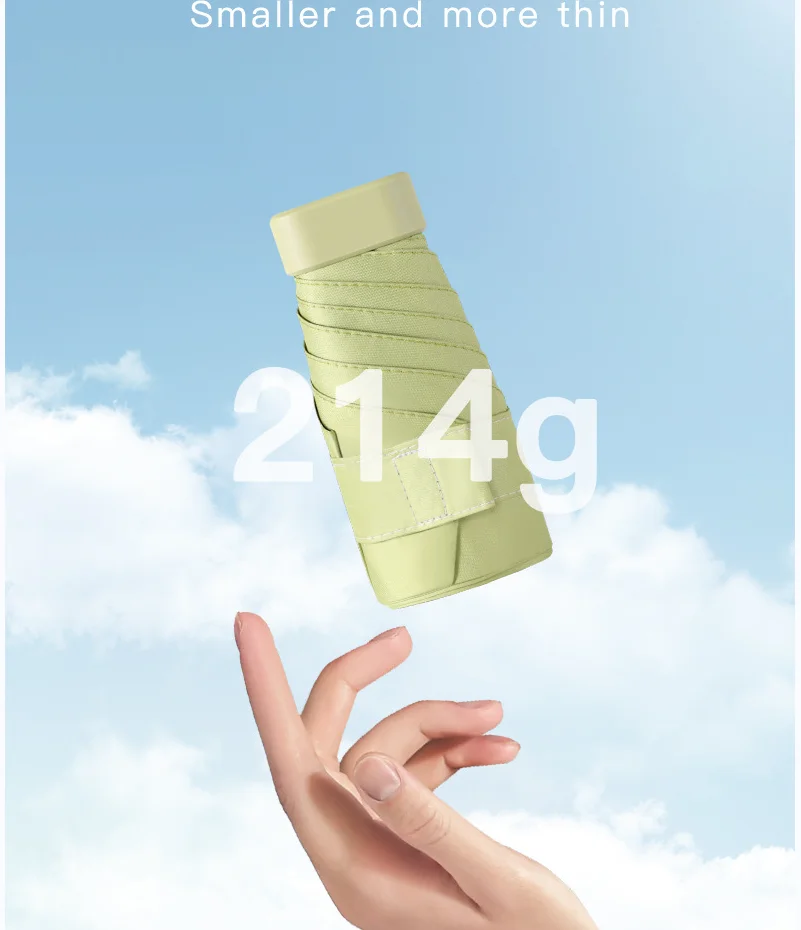 Chinese Pocket Cheap Uv Wholesale Promotion Six Foldcustomized Mini 19 Inch Umbrella For Gift