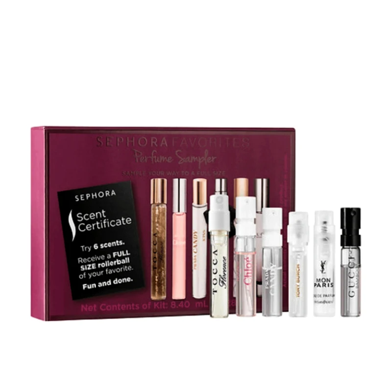 Custom Rigid Cosmetic Gift Perfume Samplers Box