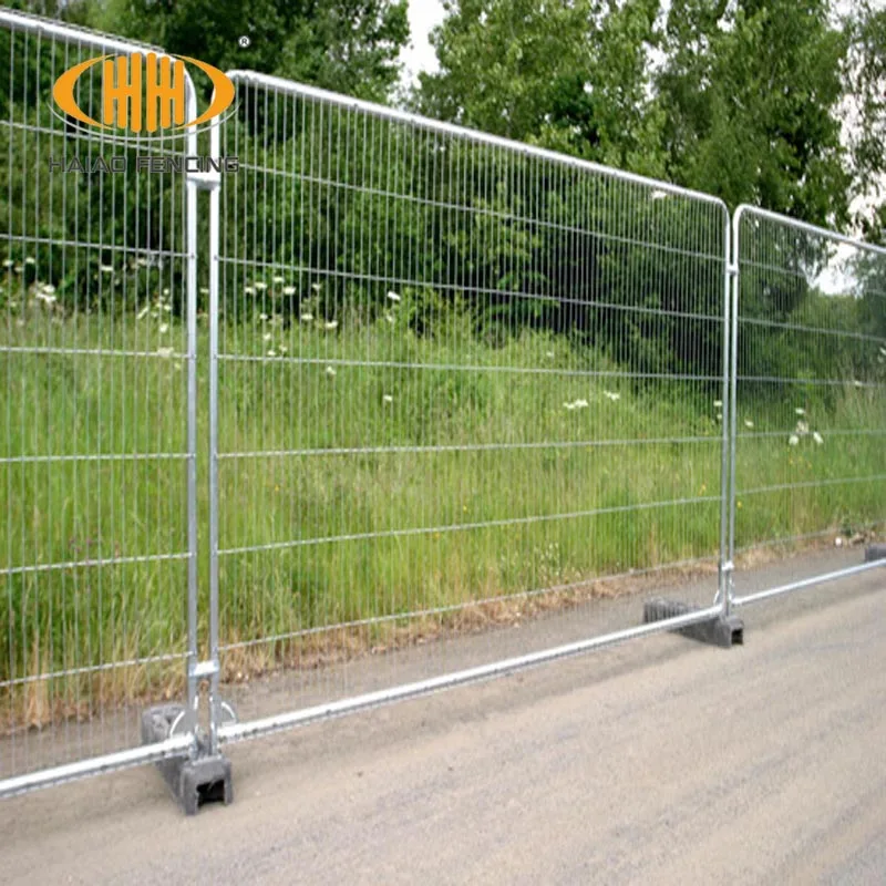 Temporary Site Security Mesh Fence Panels Used Heras Style 