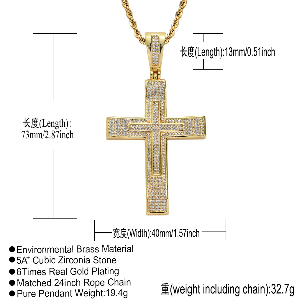 custom diamond jewelry necklaces purchasing agent,men women copper gold plated amulet Jesus cross necklace pendants