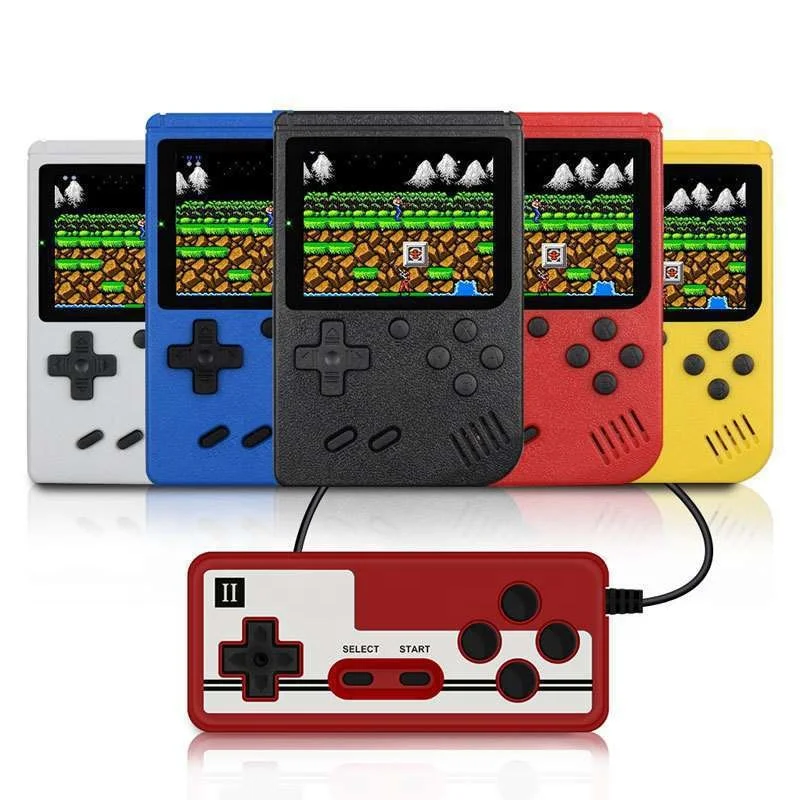 Good Quality 400 Games Handheld Mini SUP 8 Bit Retro game console in box 500 in 1 handheld video game player boy