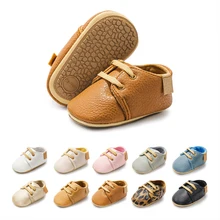 High Quality Newborn Outdoor Party Non-slip Rubber Sole 0-18 Months Baby Dress Shoes Baby Shoes For Babies