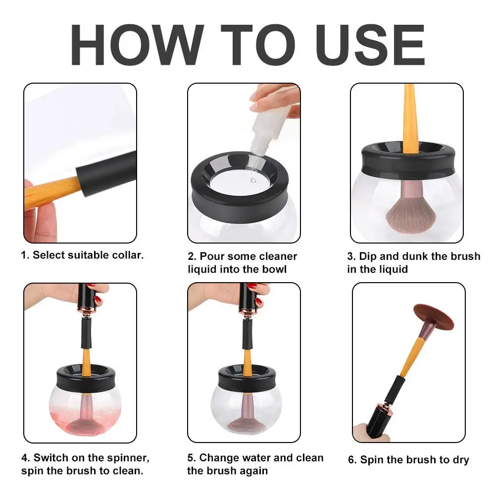 Electric Makeup Brush Cleaner Silicone Makeup Brush Cleaner Makeup Brush Cleaner Machine