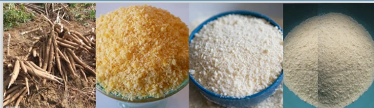 Cassava Processing Line Cassava Flakes Gari Machine Garri Processing