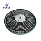 Colour Wheels Coloured Cotton Polishing Wheel 6" X 1/2" Colour Stitched Cotton Metal Polishing Wheels