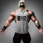 High Quality Men Gym Sleeveless Hoodies Workout Breathable Fast Dry Basketball Train Vest