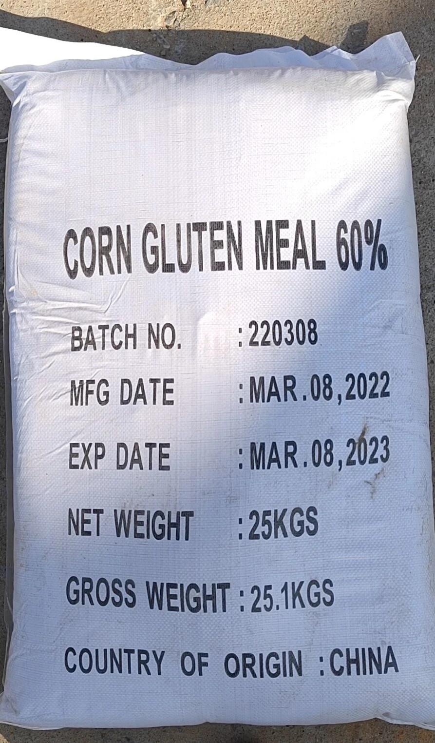 corn gluten meal 60%0