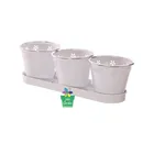 Mini Plant Planter Retro Metal Flower Mini Herb Pots Balcony Garden Plant Metal Iron Planter For Home Decor