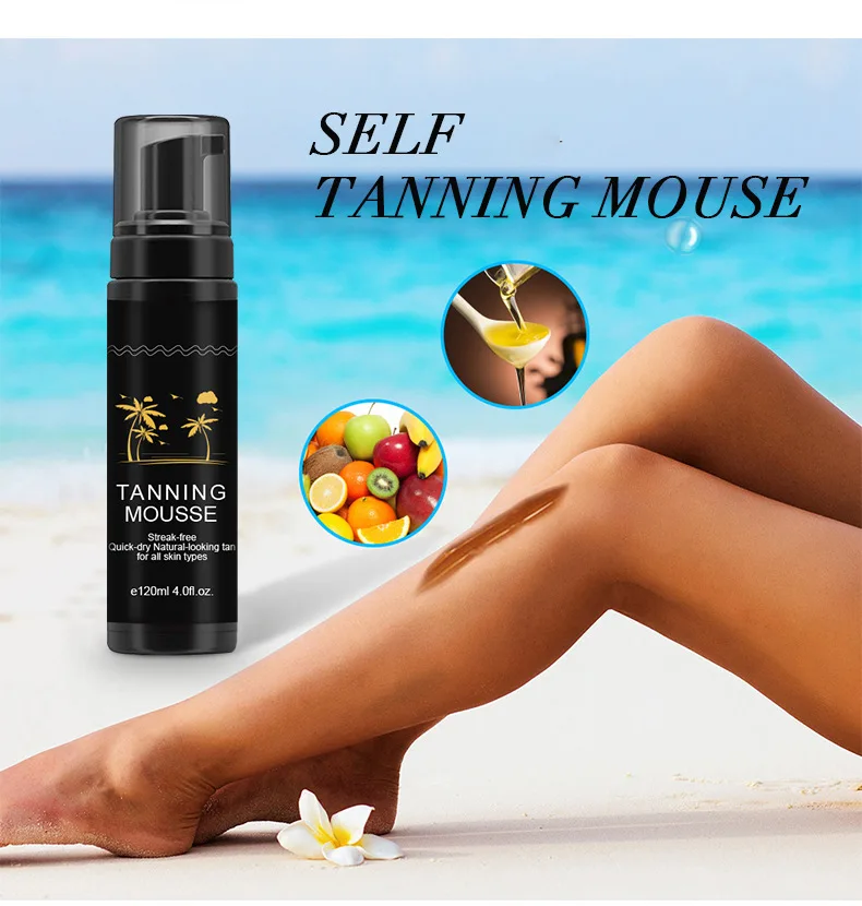 Natural Tanning Lotion Self Tanner Bronzer Body Shine Brown Tanning