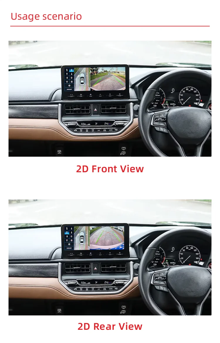 Wemaer Car 360 Degree Panoramic Camera Original Screen Bird View System Dynamic Trajectory Decoder for Honda Elevate details