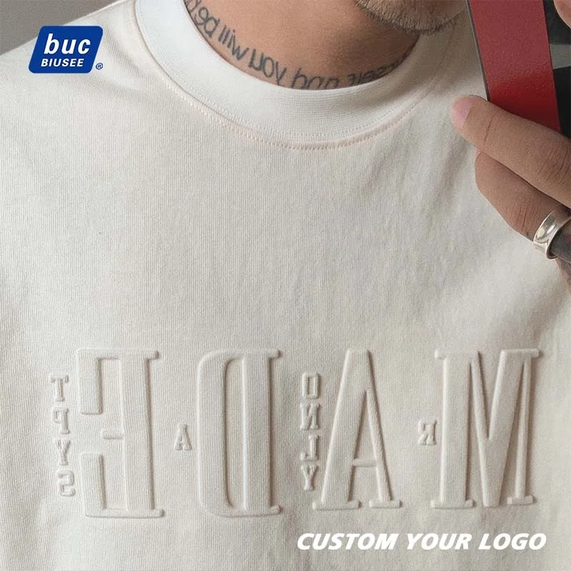 High Quality 100% Cotton Plus Size T-shirt Customize Printed Logo Men Plain O-neck Tshirt Custom T Shirt