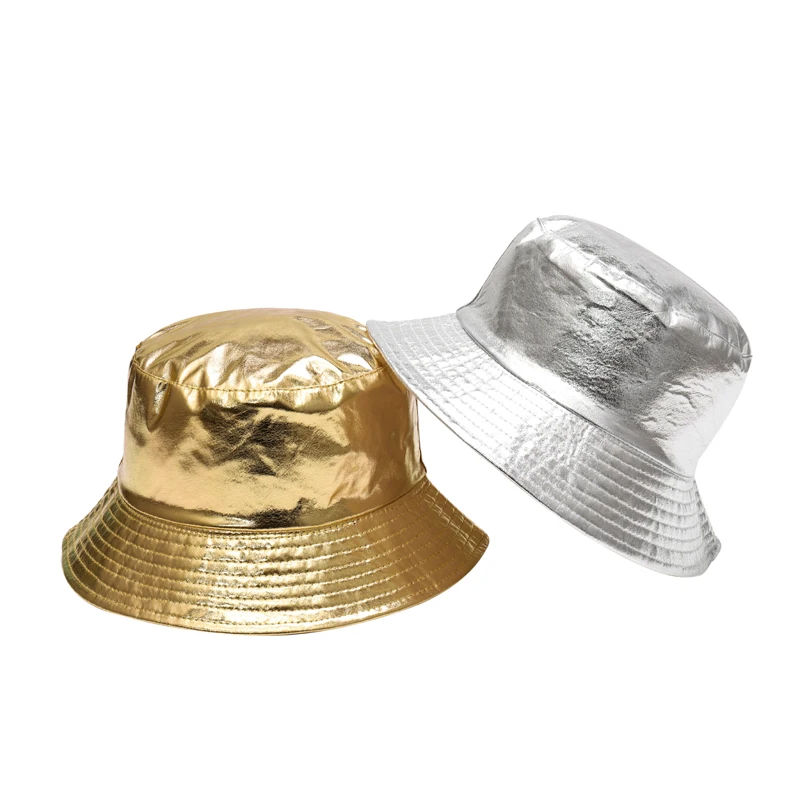 shiny gold hat