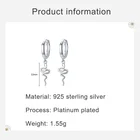 Drop Earrings Wholesale Custom Ladies Trendy Jewelry 925 Sterling Silver Snake Drop Earrings