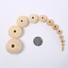 Wooden Beads Unfinished Baby Large 20Mm Teething Maple Beech Round Wooden Beads For Jewelry