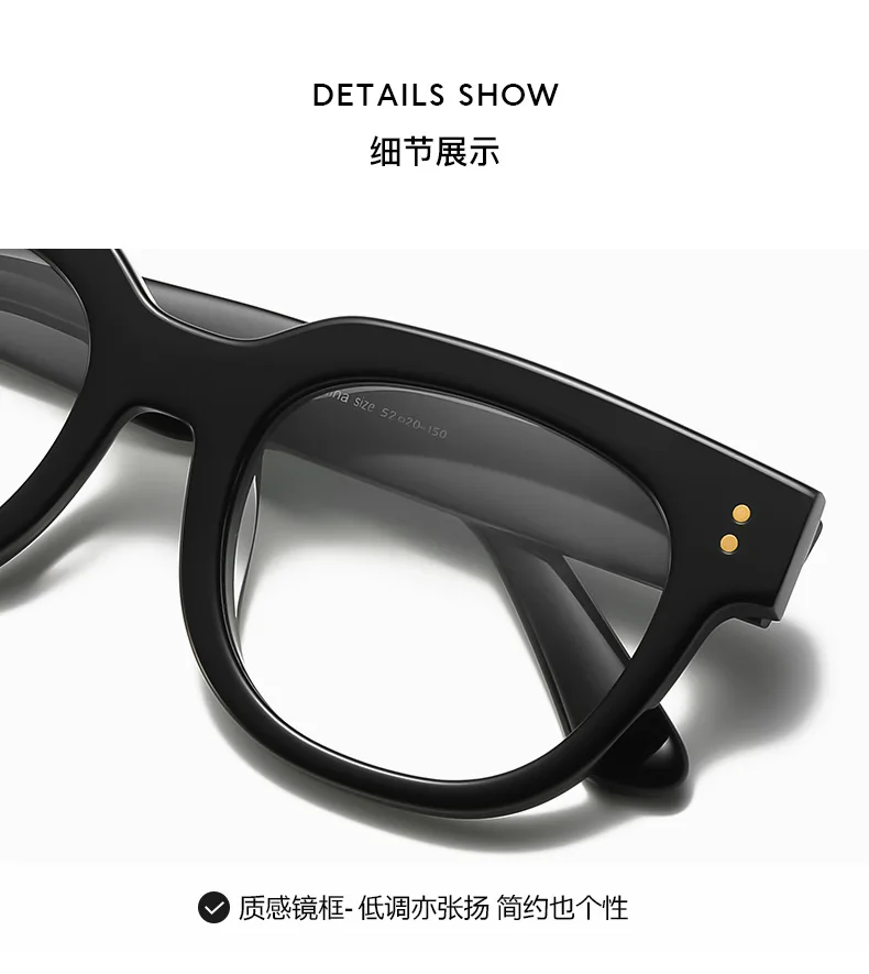 Teenyoun Transparent Round Glasses Nerd Female Popular Honey Tortoise Spectacle Frames Square Frame Acetate Eyewear