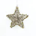 Decorations Wholesales Custom Metal Crafts Wire Heart/star Shape 3D Hanging Ornaments For Christmas Tree Decorations