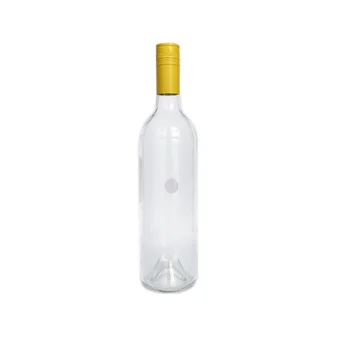 Wholesale 750ml clear flint glass bottle for wine clear wine bottle
