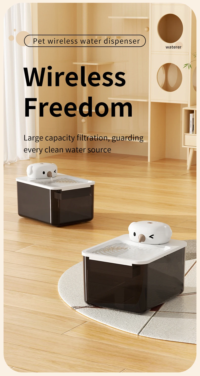 New Large Capacity Smart Pet Water Dispenser Low Noise Water Cycle Pet Cat and Dog Water Dispenser Easy to Clean Pet Products details
