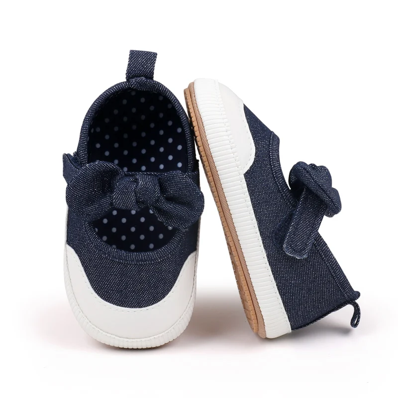 2024 New Arrival Fashionable Toddler Girls Shoes Denim Material with Soft TPR Outsole for Spring Summer Autumn details