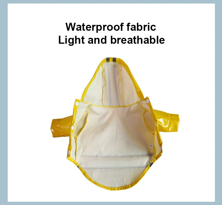 Adjustable Waterproof Reflective Coat Jacket Pet Dog Raincoat