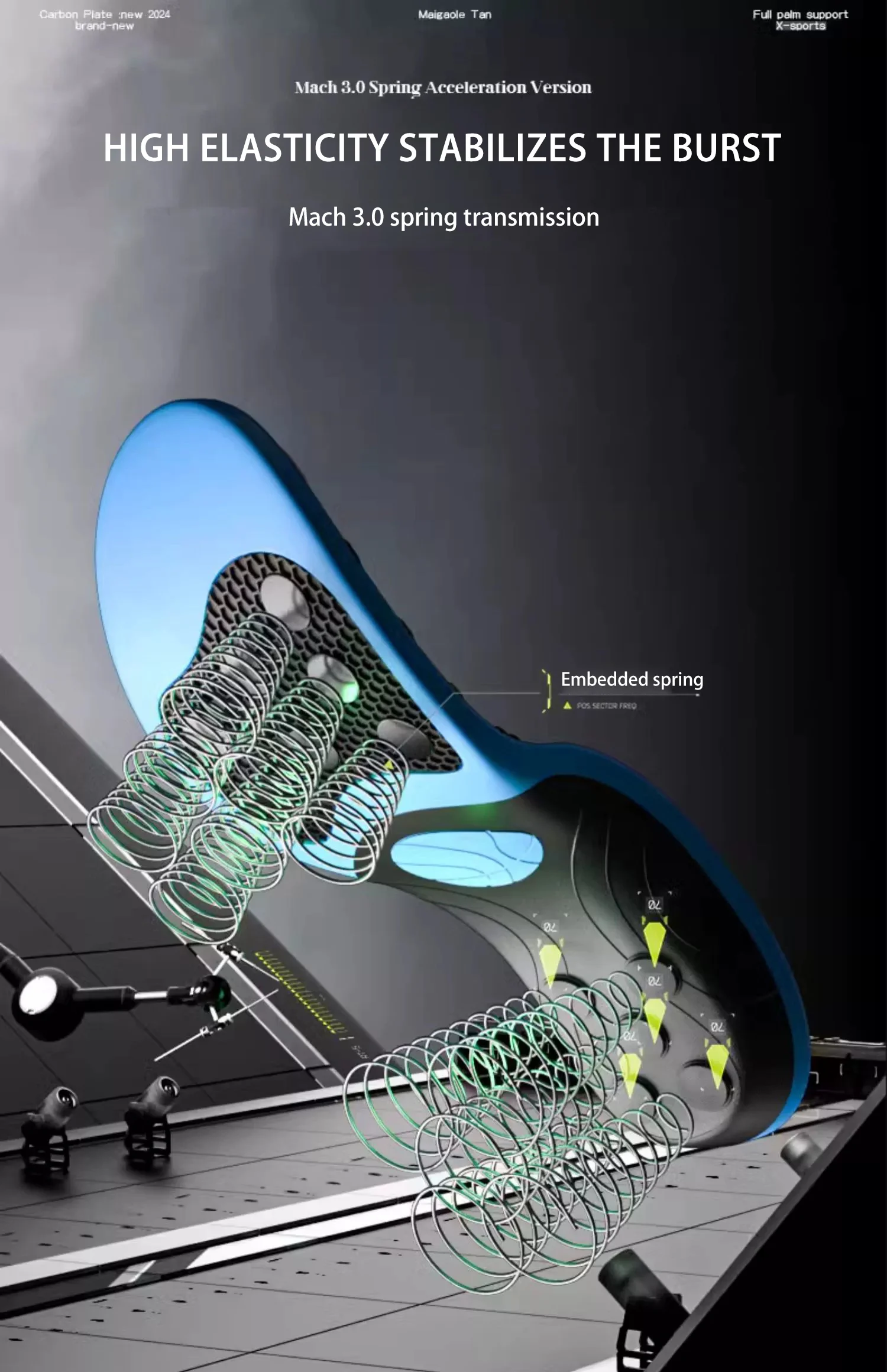 High Rebound Basketball Insoles with Spring Shock Absorption High Rebound Basketball Insoles with Spring Shock Absorption