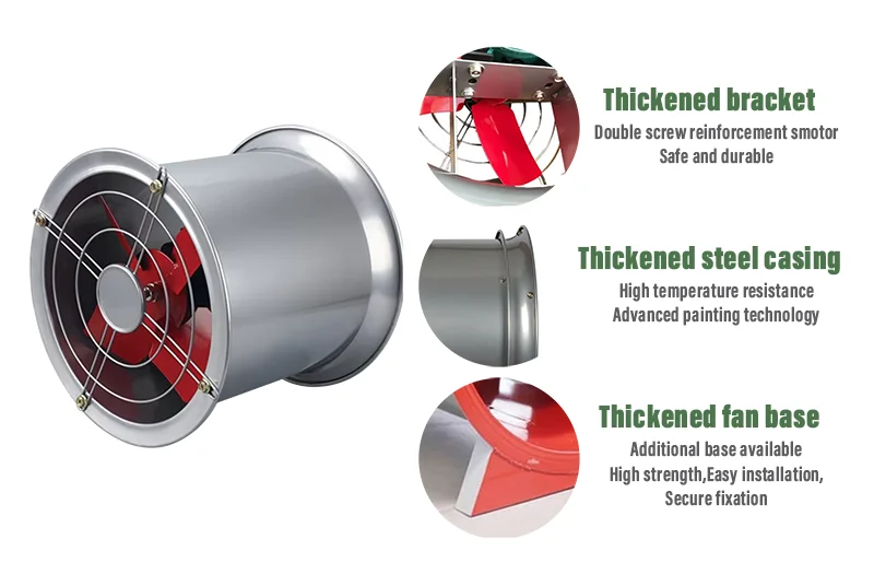 Fire Smoke Exhaust Fan, Axial, 220 V, Electric - detail 20