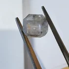 Diamond 1.5-2 CT HTHP Diamond 2 Piece Set Lab Grown Rough Uncut Synthetic Diamond Flower Ring