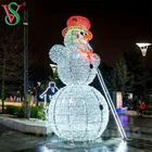 Outdoor Decorations Outdoor Snowman Ornaments 3d LED Outdoor Christmas Decorations Motif Lights