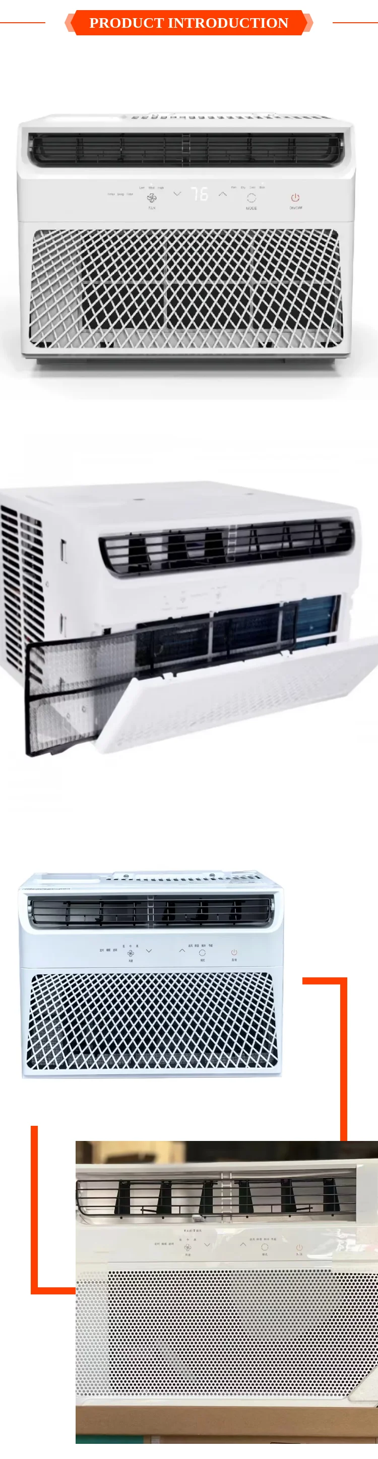 Window Type Air Conditioner, 000, BTU, 220V50-60HZ - detail 6