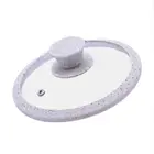 Glass Lid Glass Silicone Lid 32cm G Type Pan Pot Silicone Glass Lid Cover Kitchen Tool Cookware