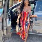 Clothes Sleeveless Straps Bodycon Solid Bow Sexy Dress Clothes Summer Sexy Tie Dye Long Casual Dresses Women