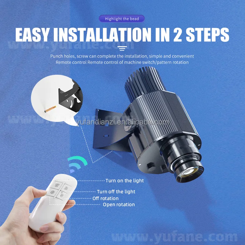 Yufan movable and static gobo projector