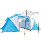 Family Tent Outdoor Camping Outdoor Leisure Sunshade Camping 2 Bedrooms And 1 Living Room Family Hand-made Tent