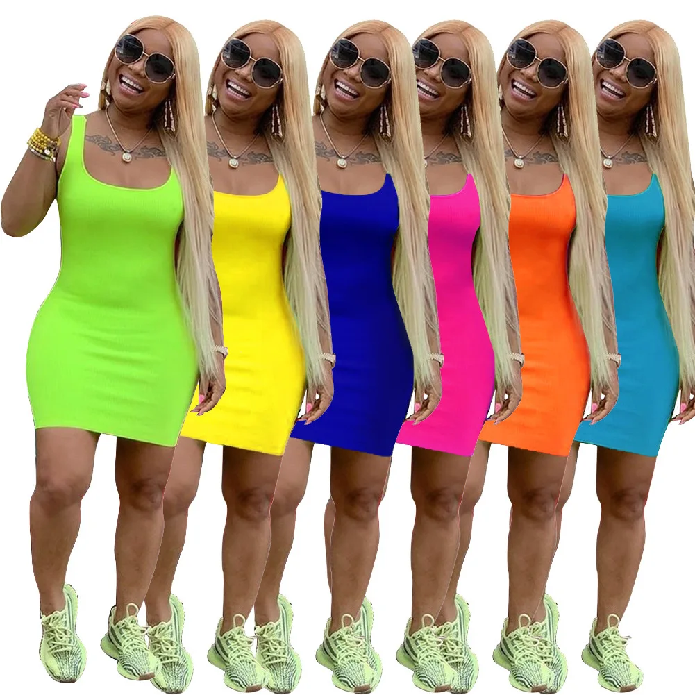 bodycon sleeveless mini dress