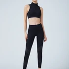 Sexy Vest Women 2021 Hot Sales Ladies Sexy Yoga Sport Croptop Vest With Zipper