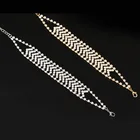 Crystal Bangle YJ21B-46 Bridal Crystal Women Bangle Rhinestone Gold Braceles