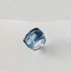 European And American Acrylic Resin Ring Fashion Retro Colorful Silicone Ring
