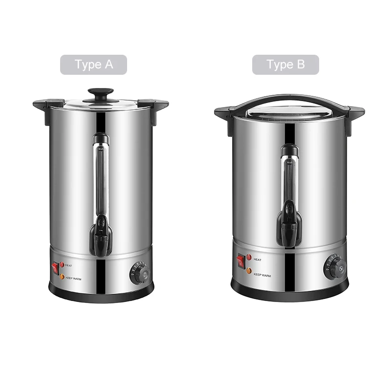 Small Electric Water Boiler Stainless Steel Handle 6Liter Hot Urn