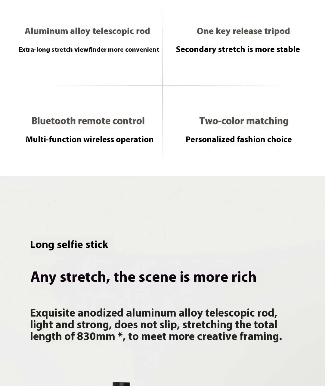 xiaomi zoom stand selfie stick 2-3