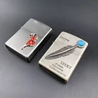 Lighter OEM Custom 3D Metal Cases Holder Engraved Cigarette Lighter Case