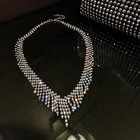Rhinestones Necklace Necklaces 2021 Factory Supply Rhinestones Trending Women Choker Necklace