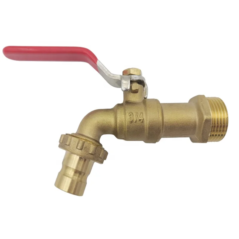 1/2" 3/4" BSP Brass Hose Union Garden Bib Tap Outdoor Faucet with Hose Adaptor 