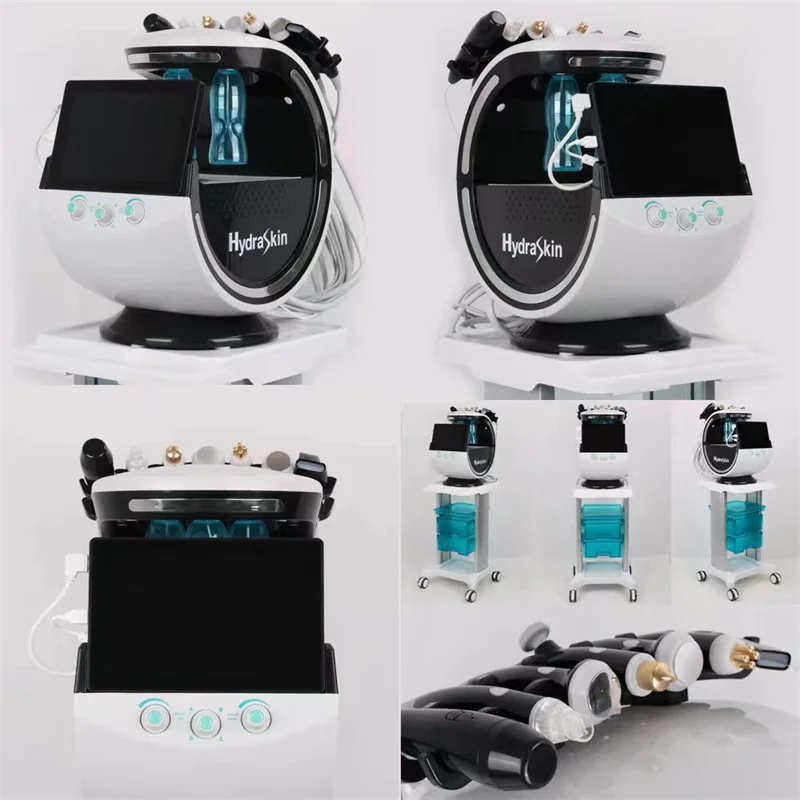 2024G 7 In 1 Hydro Peel Skin Scrubber Smart Ice Blue Beauty Machine With Skin Scanner For Spa Use Cleansing Rejuvenating