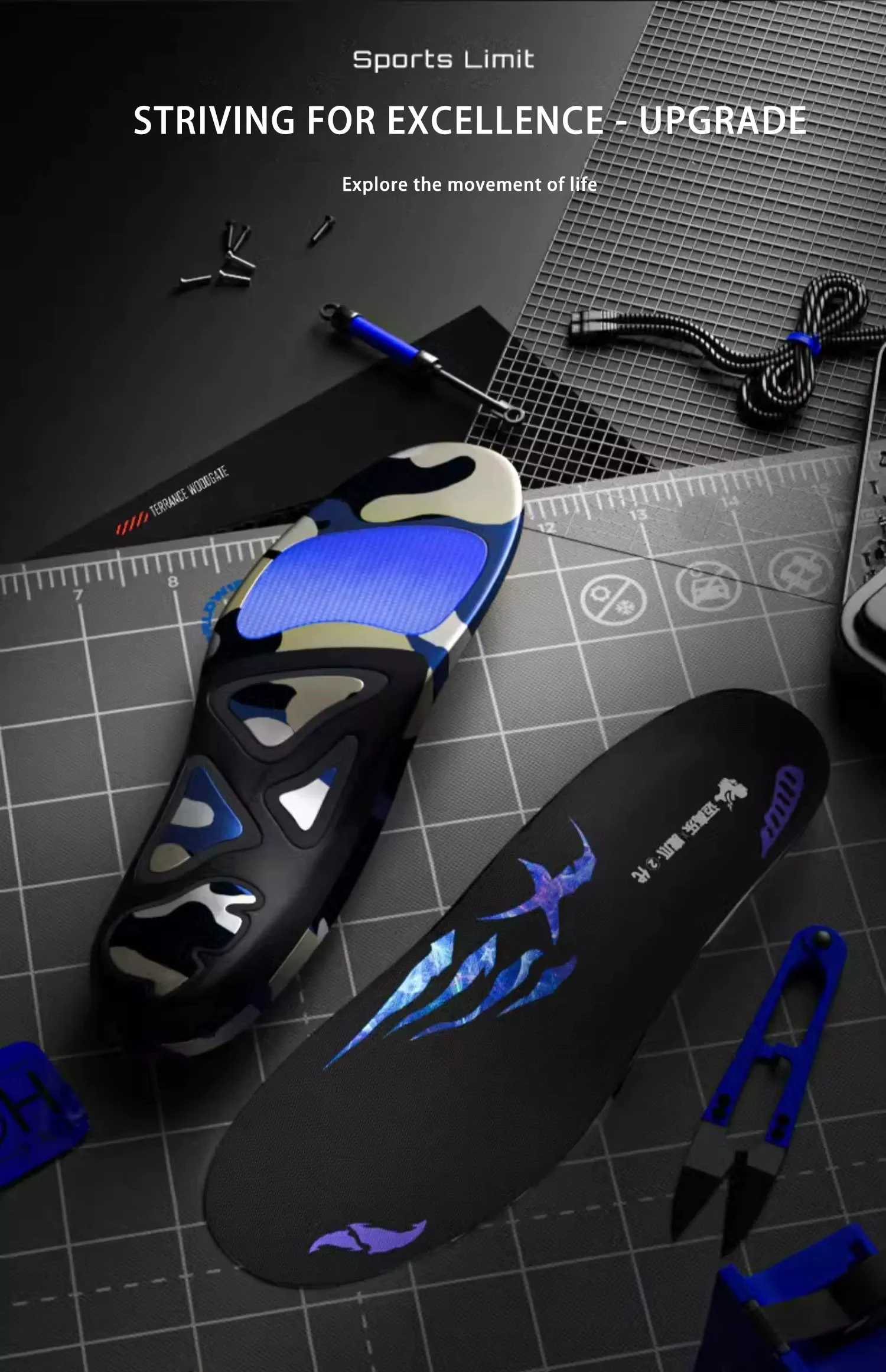 Badminton Sports Insoles with Torsion Control & TPU Arch Badminton Sports Insoles with Torsion Control & TPU Arch