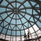 Structure Prefab Galvanized Steel Structure Space Frame Prefab Dome Glass Roof Construction